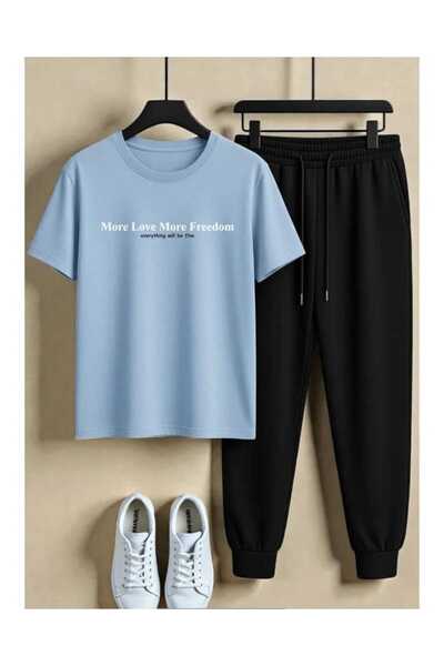ibibik moda Printed Sweatpants and T-Shirt - Jogger Pants T-Shirt Bottom Top ...