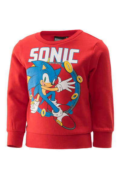 Sonic Thick long-sleeve shirt with design 10 years Red