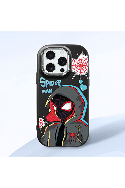 ucuc حافظة سيليكون سوداء متوافقة مع هاتف iPhone 16 Pro مع حماية للكاميرا ماصّ...