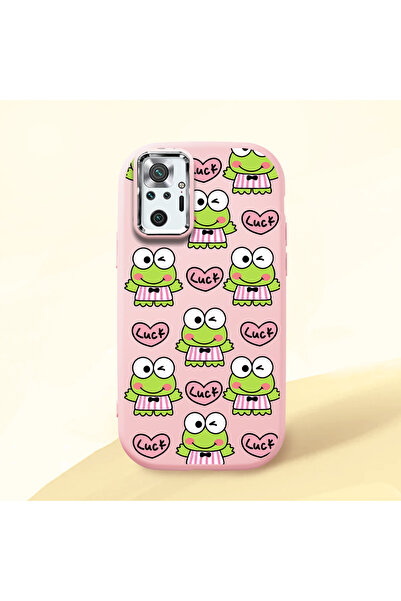 ucuc حافظة سيليكون وردية اللون متوافقة مع هاتف Redmi Note 10 Pro مع حماية للك...