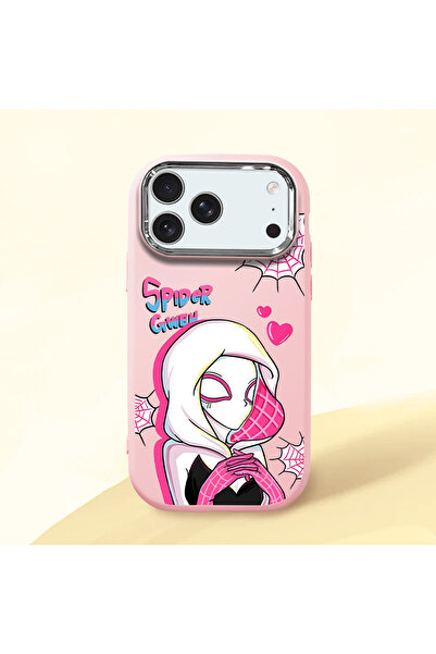 ucuc حافظة سيليكون وردية متوافقة مع هاتف iPhone 17 Pro Max مع حماية للكاميرا ...