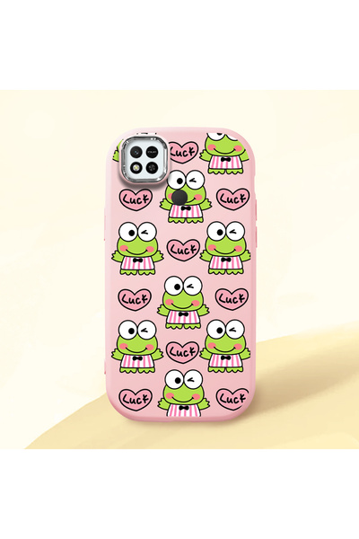 ucuc حافظة سيليكون وردية اللون متوافقة مع Redmi 9C/10A مع حماية للكاميرا ماصّ...