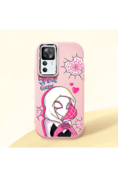 ucuc حافظة سيليكون وردية متوافقة مع Redmi K50 Ultra مع حماية للكاميرا ماصّ لل...