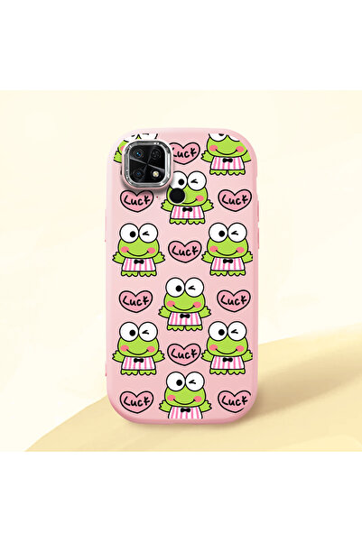 ucuc حافظة سيليكون وردية اللون متوافقة مع هاتف Redmi 10C مع حماية للكاميرا ما...