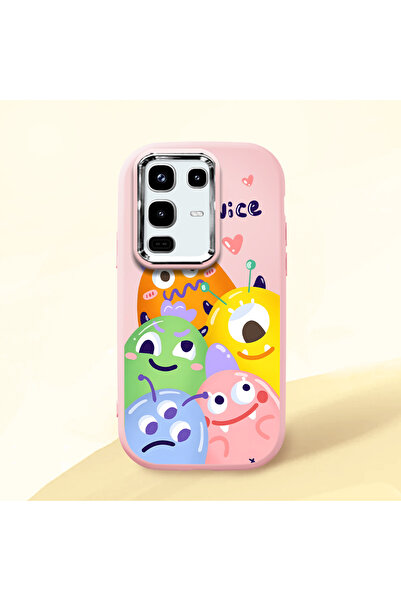 ucuc حافظة سيليكون وردية متوافقة مع هاتف Infinix Note 50/Note 50 Pro مع حماية...