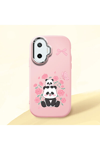 ucuc حافظة سيليكون وردية اللون متوافقة مع ماصّ للصدمات كاميرات من Poco F7، حا...