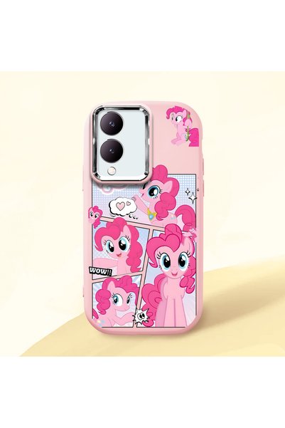 ucuc Vivo Y28 4g Compatible Shock-Absorbing Camera Protected Pink Silicone Ca...