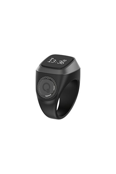 iqibla Zikr Ring E 01 Size 22 mm - Black Gray