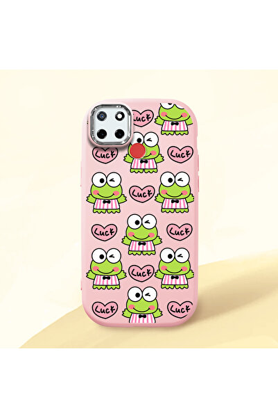 ucuc حافظة سيليكون وردية اللون متوافقة مع Realme C25/C25S مزودة بـ ماصّ للصدم...