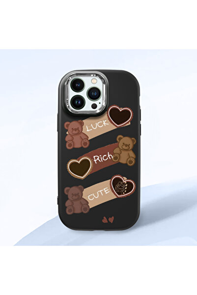 ucuc حافظة سيليكون سوداء متوافقة مع هاتف iPhone 14 Pro Max مع حماية للكاميرا ...