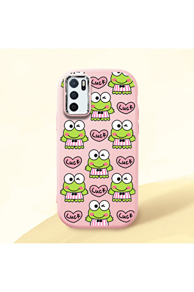 ucuc جراب سيليكون وردي اللون متوافق مع هاتف اوبو A55 4G مزود بـ ماصّ للصدمات ...