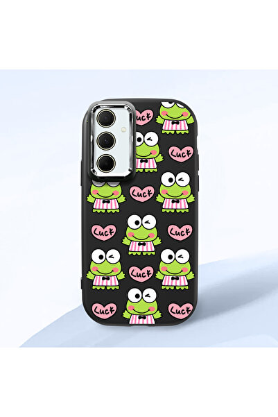 ucuc حافظة سيليكون سوداء متوافقة مع هاتف سامسونج جالاكسي A35 مع حماية للكامير...