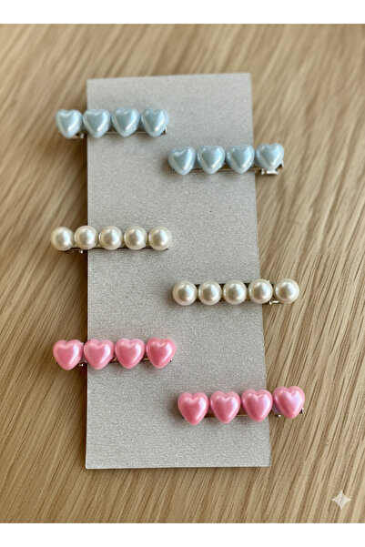 Jeevee Kalpli İnci Detaylı Kız Çocuk Toka Seti