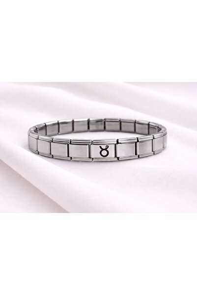 FREEDOM STOREE Taurus Steel Nomination Bracelet |   ? Zodiac Symbol Stainless...