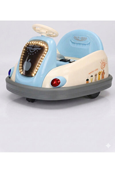 Bionic سيارة تصادم كهربائية فاخرة للأطفال - لعبة ركوب تدور 360 درجة، مزودة بأ...