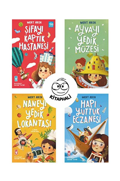 Timaş Çocuk مجموعة كتب مرت أريك المكونة من 4 كتب: متحف أكلنا الكمثرى، نجحت في...