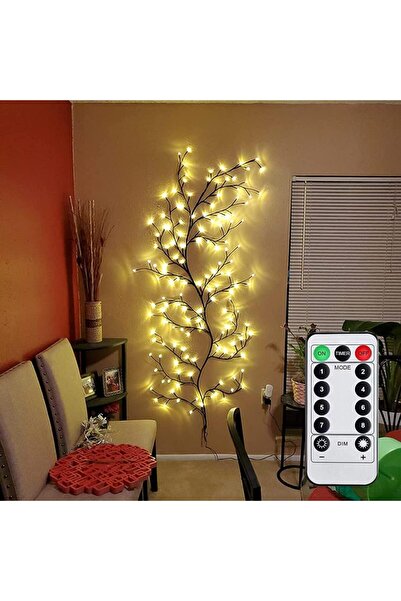 Arabest 144-LED Curtain Lights with Remote Control, USB Powered Willow Vine L...