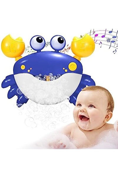 Arabest Crab Bubble Machine Bath Toy with Music, Wall-Mounted Bubble Maker fo...