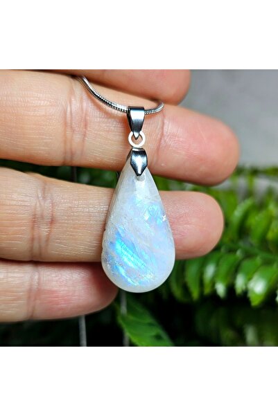 Singincraft Moonstone - Moonstone Natural Stone Necklace - 1 - (Only Hand Made)