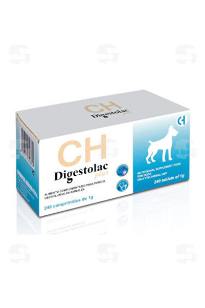 CHEMICAL Digestolac Plus - Supliment digestiv pentru caini - 240cpr.