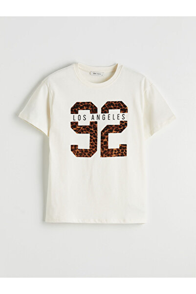 LC Waikiki Γυναικείο μπλουζάκι με στάμπα Los Angeles (S6)