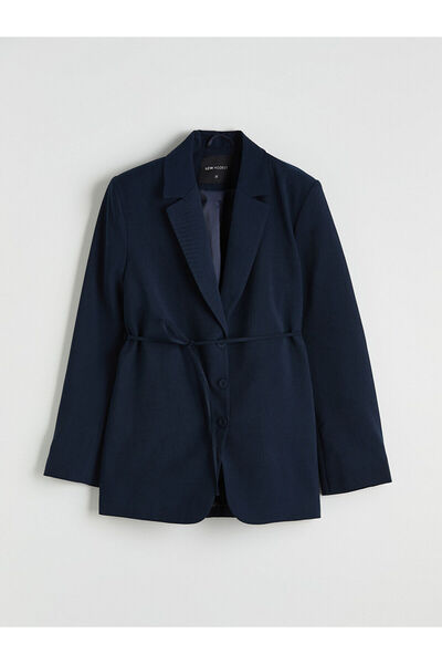 LC Waikiki Peak New Season Belted Collar Women's Blazer Jacket