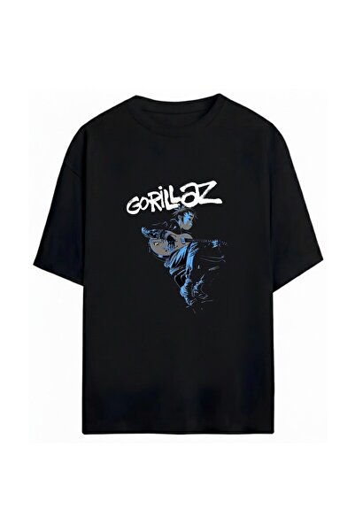 SVART WEAR Gorillaz Printed Unisex Oversized 100% Cotton Pack T-Shirt