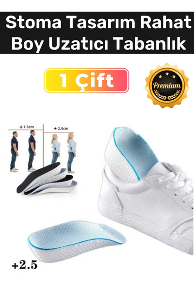 Kozera #Tabanlık Kadın Erkek Boy Uzatıcı Tabanlık Rahat 2.5 Cm - 2 Adet