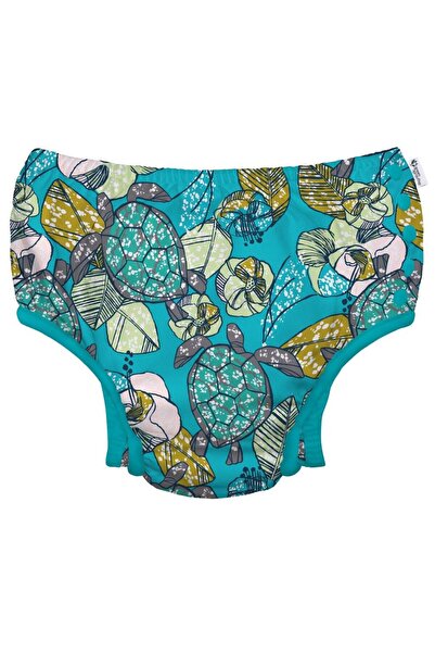 Green Sprouts Tea Turtle 12 luni - Slip copii SPF 50+ refolosibil, cu capse b...