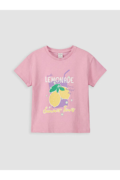 LC Waikiki Μπλουζάκι για κορίτσια Seray New Season με στάμπα και λαιμόκοψη πο...