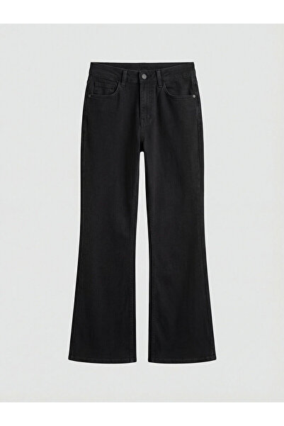 LC Waikiki Γυναικείο τζιν παντελόνι LCW Jeans Black Flare