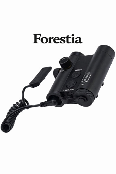 Forestia Darbeye Dayanıklı Metal Kasa Profesyonel Tüfek Feneri - 2'si 1 Arada...