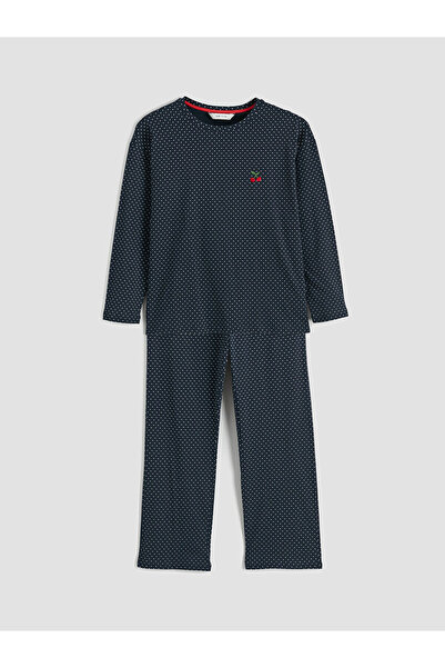 LC Waikiki Peak New Season Crew Neck Women's Pajama Set of Polka Dot