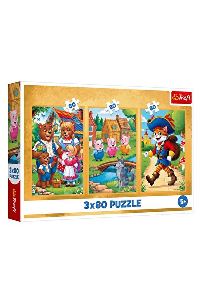 Trefl Premium children's puzzle 3 classic stories, 3x80 pieces