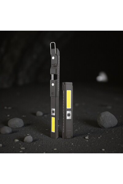 Panther PT-922 USB Şarjlı El Feneri 3W Ön Led 2W COB Led Kırmızı/Mavi Flaşör ...