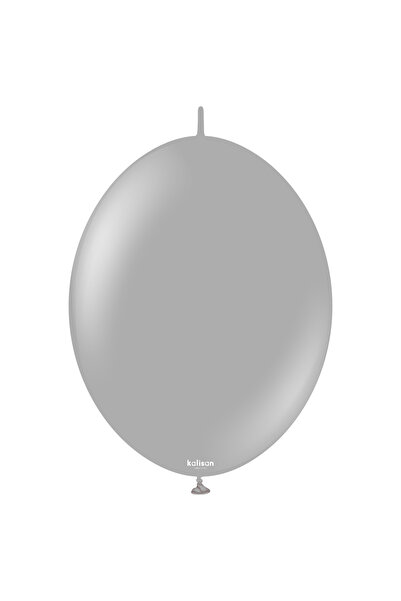 Parti Düşleri K-Link 12 Inch Gray Balloon 5-Pack