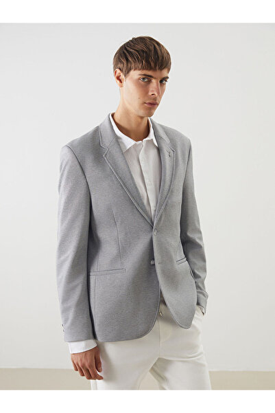 LC Waikiki Μπεζ Ανδρικό Μπλέιζερ Σακάκι Εξαιρετικά Στενής Γραμμής