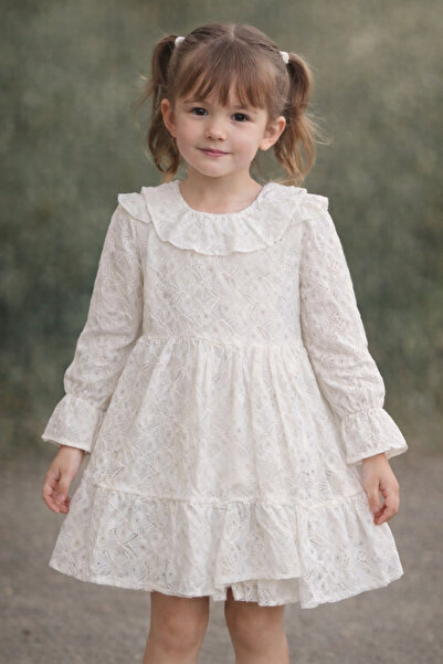 Bilge Trend Φόρεμα για κοριτσάκια με βολάν στο λαιμό, για γενέθλια, γάμο, εορ...