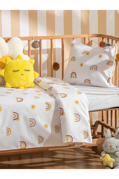 LC Waikiki Rainbow Patterned Baby Duvet Cover Set