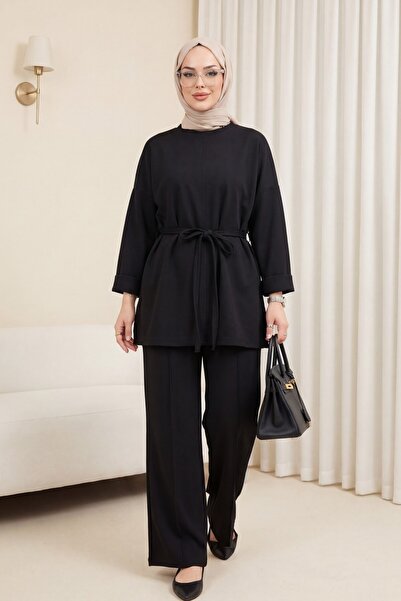 HİJABAYA άνοιγμα Με κορδόνι στη μέση Κοστούμι με παντελόνι με διπλωμένα μανίκια
