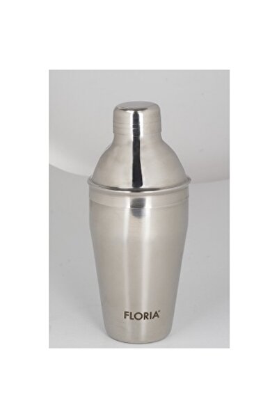 Floria ZLN2546 stainless steel cocktail shaker, 500ml, premium cobbler type