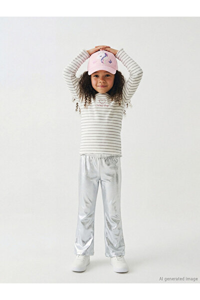 LC Waikiki Colanți pentru fete Özmarka Noul Sezon cu aspect strălucitor evazat