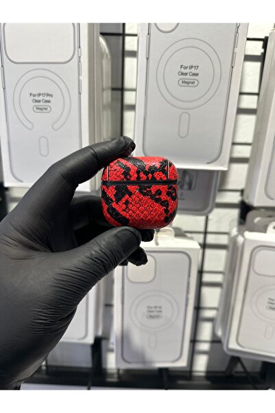 TAK Bİ KILIF AirPods 3. Generation Compatible Snake Patterned Premium Protect...
