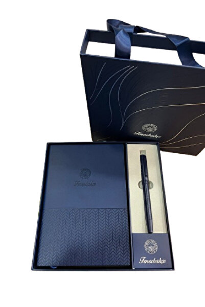 Timon Fenerbahçe Premium Notebook & Pen Gift Set – Special Design Navy Blue B...