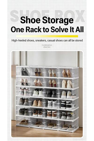 Generic Covered 6-layer storage box stackable storage containers folding box ...