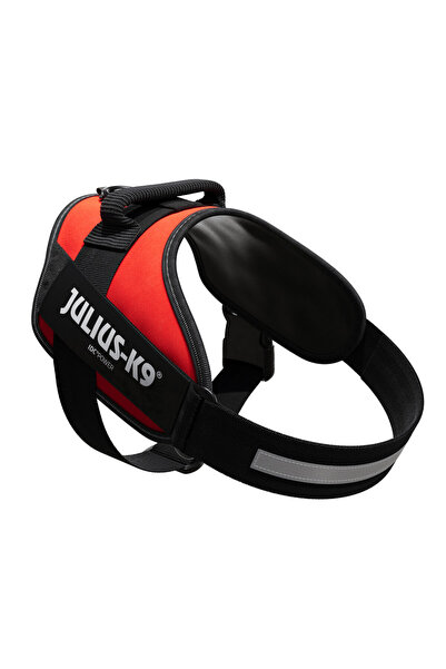 Julius K9 Ham JK9 IDC Power L, rosu, respirabil, elemente reflectorizante, ci...