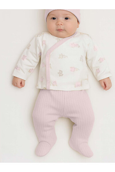 Neavita Bistyle Bodysuit Set 3-Piece Love You Family Powder - Ecru