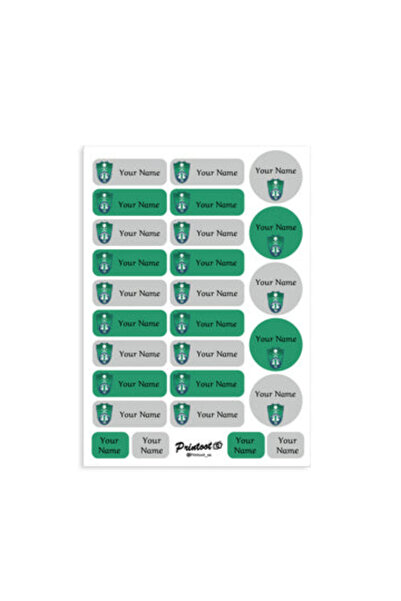 Printoot ملصقات النادي الأهلي تتميز بأيقونات كرة قدم فنية وفينيل لاصق عالي ال...