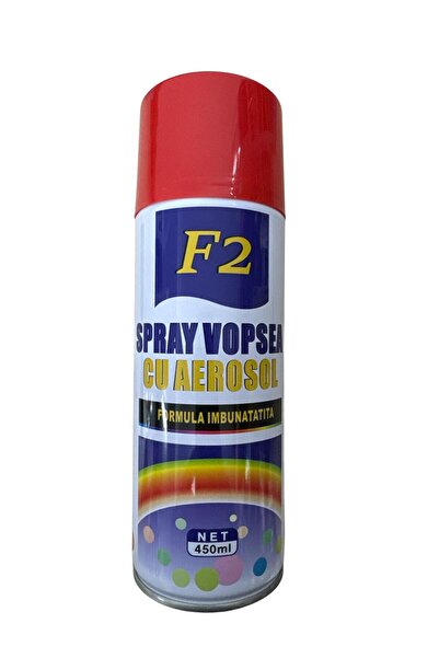 OEM Spray Vopsea F2 450 ml Antirugina, Vopsire – Protectie Metal Rosu 2 bucati