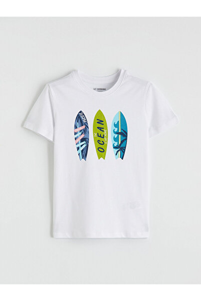 LC Waikiki Peak New Season Crew Neck Printed Boys' T-Shirt